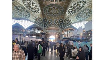 برپایی میز خدمت به مناسبت هفته دولت در مصلای حضرت امام خمینی (ره) اصفهان